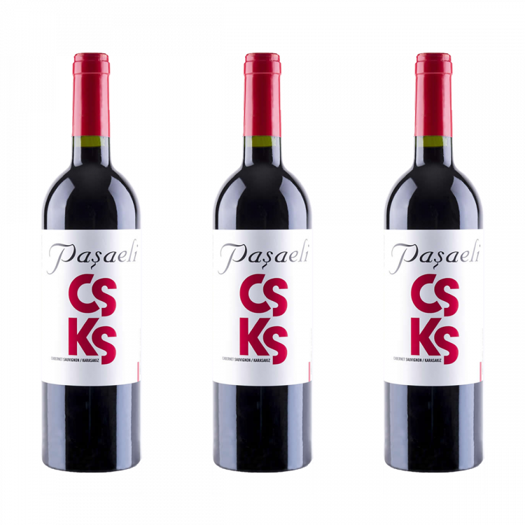 Pasaeli CS KS Cabernet Sauvignon Karasakiz 2019 Red Wine Pack Of 3-Turkish Wine Shop