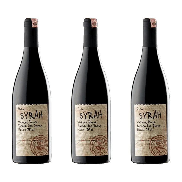 Vinkara Doruk Syrah 2020 Red Wine Pack Of 3-Turkish Wine Shop